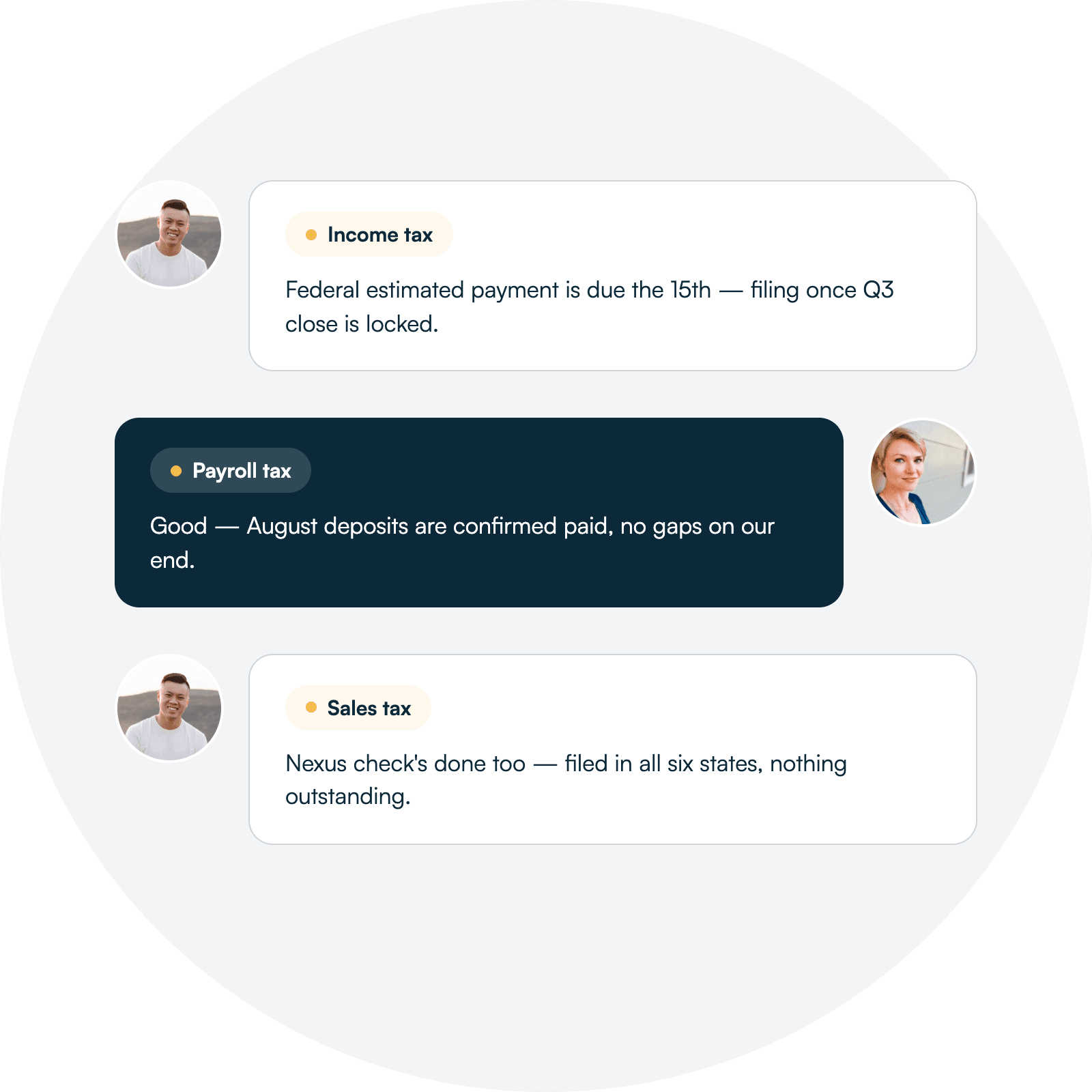 Placeholder illustration — One team
